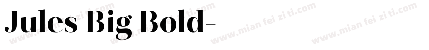 Jules Big Bold字体转换
